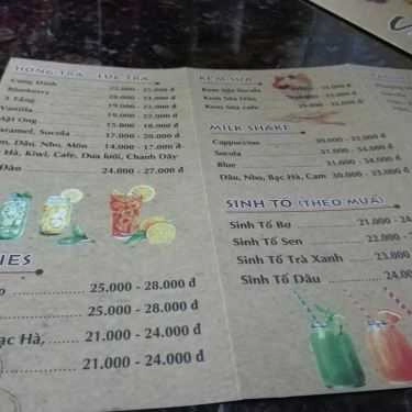 Thực đơn- Cafe Trà Sữa Socola - Trần Hưng Đạo