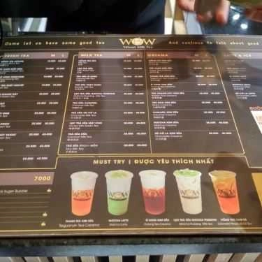 Thực đơn- Cafe Wow Taiwan Milk Tea - Ấp Bắc