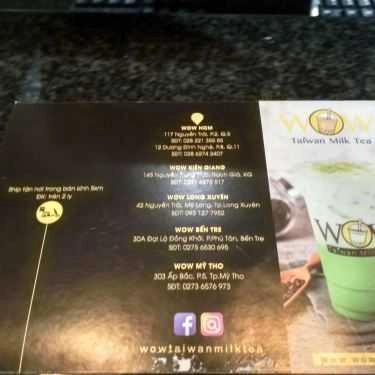 Thực đơn- Cafe Wow Taiwan Milk Tea - Ấp Bắc