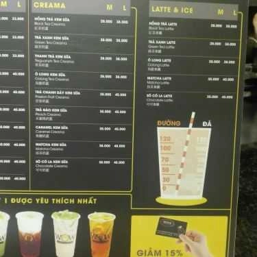 Thực đơn- Cafe Wow Taiwan Milk Tea - Ấp Bắc
