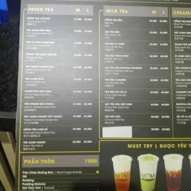 Thực đơn- Cafe Wow Taiwan Milk Tea - Ấp Bắc