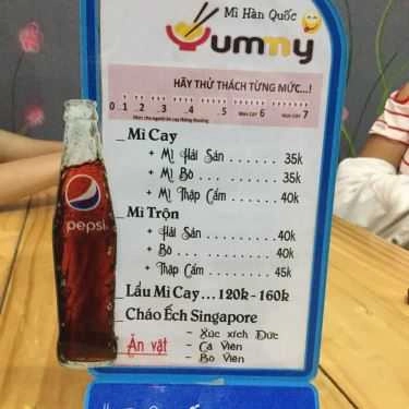 Thực đơn- Quán Ăn Yummy - Mì Hàn Quốc
