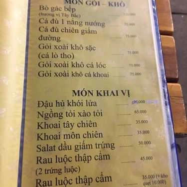 Thực đơn- Quán Ăn Lưu Luyến - Ẩm Thực Bình Dân