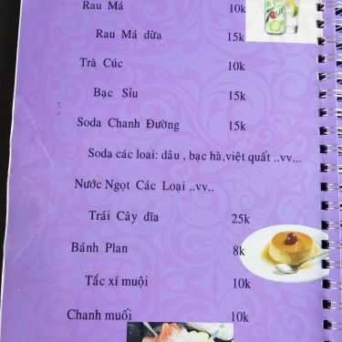 Thực đơn- Relax Cafe
