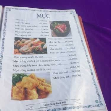 Thực đơn- Nhà Hàng Châu Đồng Quán - Ẩm Thực Việt