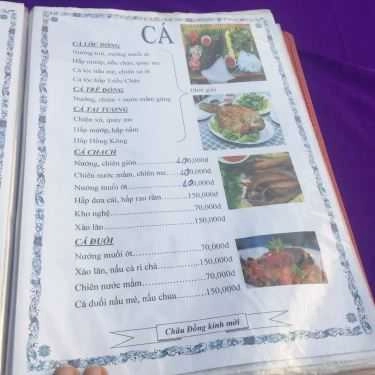 Thực đơn- Nhà Hàng Châu Đồng Quán - Ẩm Thực Việt