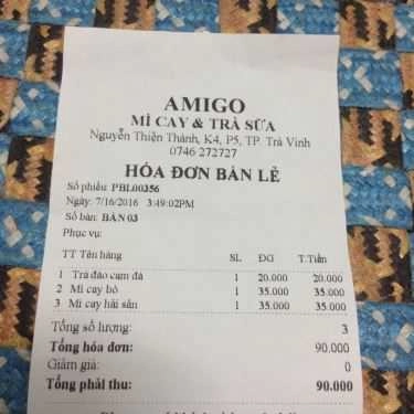 Tổng hợp- Quán Ăn Amigo - Mì Cay & Trà Sữa