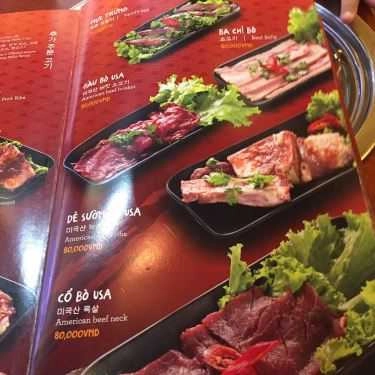 Thực đơn- Nhà Hàng Chingu BBQ - Vincom Plaza Trà Vinh