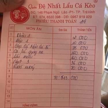 Tổng hợp- Đệ Nhất Lẩu Cá Kèo - Quán Ăn Gia Đình