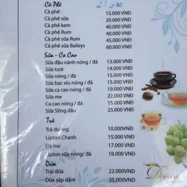 Thực đơn- DéJà Huỳnh Kha Coffee