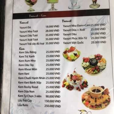 Thực đơn- Deja Vu Cafe