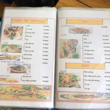 Thực đơn- Nhà Hàng Hải Sản Rạn Biển