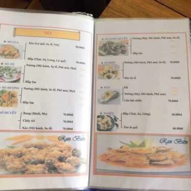Thực đơn- Nhà Hàng Hải Sản Rạn Biển