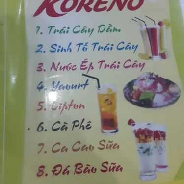 Thực đơn- Quán Ăn Koreno - Mì Cay
