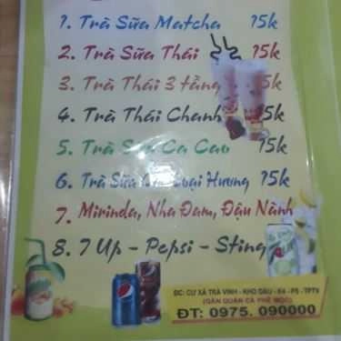 Thực đơn- Quán Ăn Koreno - Mì Cay