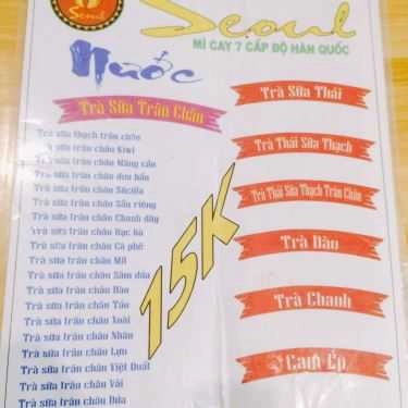 Thực đơn- Quán Ăn Mì Cay Seoul