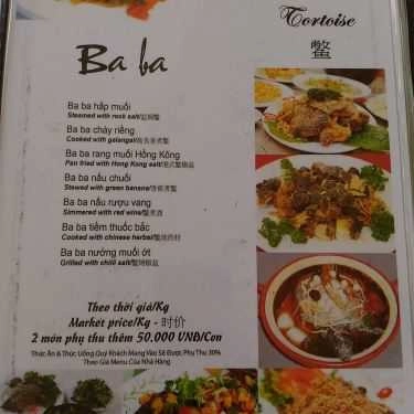 Thực đơn- Nhà Hàng À La Carte