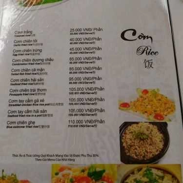 Thực đơn- Nhà Hàng À La Carte