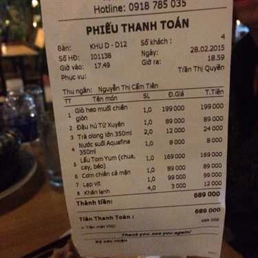 Thực đơn- Atata - Nhà Hàng Ẩm Thực
