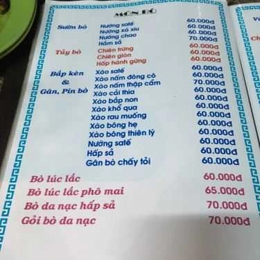 Thực đơn- Quán Ăn Ốc Đêm