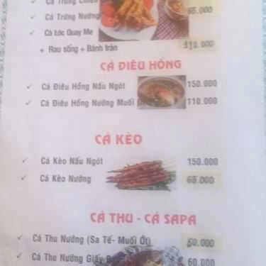Thực đơn- Nhà Hàng Thiện 779 - Quán Ăn Gia Đình - Trần Phú