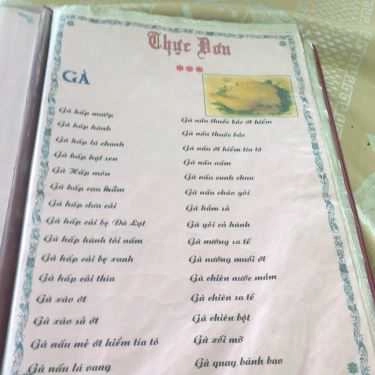 Thực đơn- Quán Ăn Quán Phúc - Gà Hấp Mướp