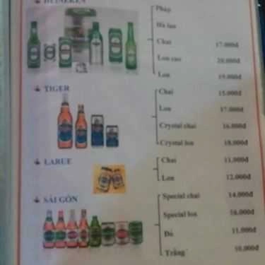 Thực đơn- Quán Ăn Rạng Biển 2 - Quán Nhậu Bình Dân