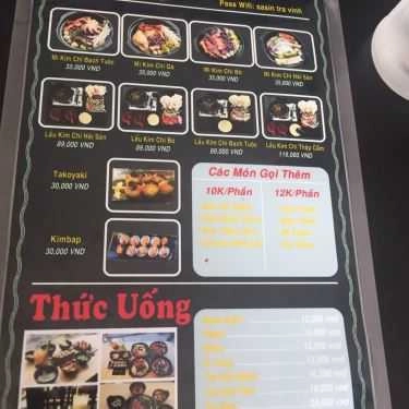 Thực đơn- Quán Ăn SaSin - Mì Cay 7 Cấp Độ Hàn Quốc - Nguyễn Thiện Thành