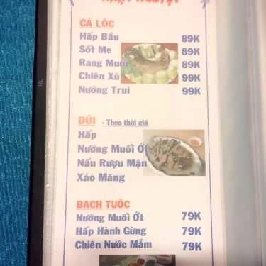 Thực đơn- Nhà Hàng Nhật Nguyệt - Quán Ăn Sân Vườn