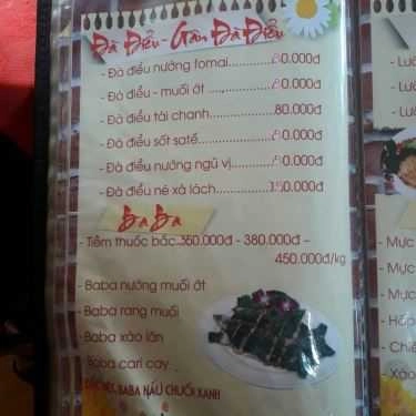 Thực đơn- Nhà Hàng Thuỷ Tạ