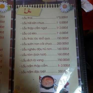 Thực đơn- Nhà Hàng Thuỷ Tạ