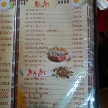Thực đơn- Nhà Hàng Thuỷ Tạ