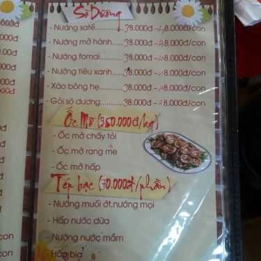 Thực đơn- Nhà Hàng Thuỷ Tạ