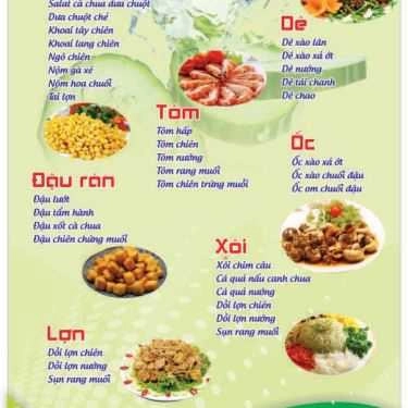 Thực đơn- Quán Ăn Vinh Quang - Lẩu & Các Món Nhậu