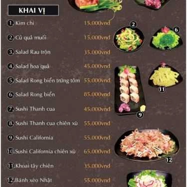 Thực đơn- Nhà Hàng Golden BBQ - Buffet & Lẩu Nướng Hàn Quốc