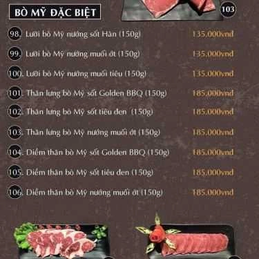 Thực đơn- Nhà Hàng Golden BBQ - Buffet & Lẩu Nướng Hàn Quốc