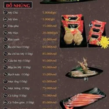 Thực đơn- Nhà Hàng Golden BBQ - Buffet & Lẩu Nướng Hàn Quốc