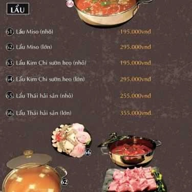 Thực đơn- Nhà Hàng Golden BBQ - Buffet & Lẩu Nướng Hàn Quốc