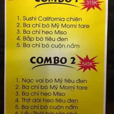 Thực đơn- Nhà Hàng Golden BBQ - Buffet & Lẩu Nướng Hàn Quốc