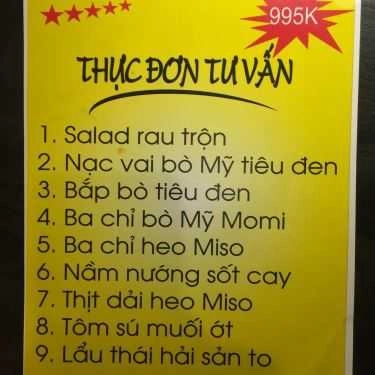 Thực đơn- Nhà Hàng Golden BBQ - Buffet & Lẩu Nướng Hàn Quốc