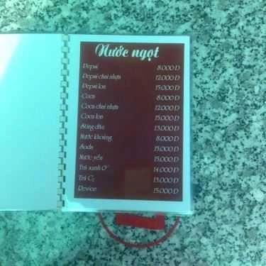 Thực đơn- Bean Cafe - Võ Văn Kiệt