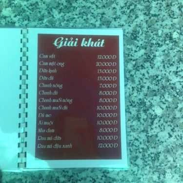 Thực đơn- Bean Cafe - Võ Văn Kiệt