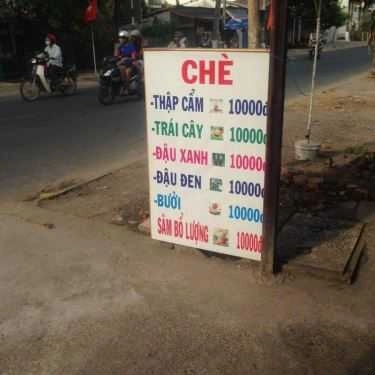 Thực đơn- Cafe Chè Chị Thoa