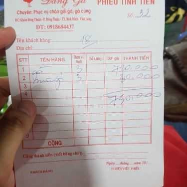 Thực đơn- Quán Ăn Đáng Gà - Các Món Gà Ta