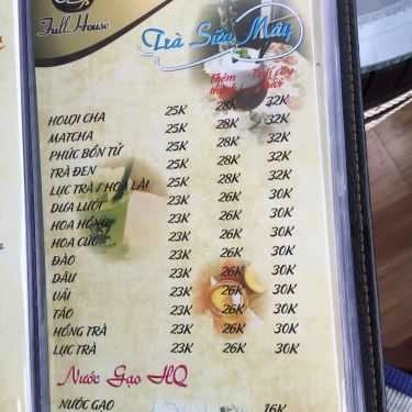 Thực đơn- Full House Coffee