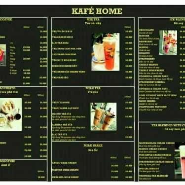 Thực đơn- Cafe Kafé Home