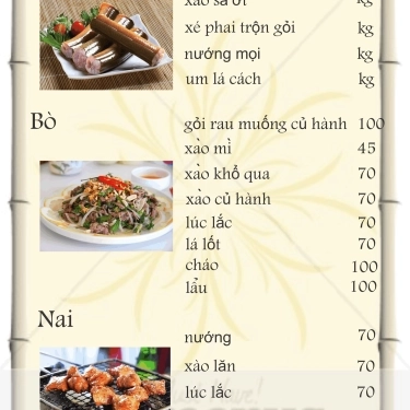 Thực đơn- Quán Ăn Khoa Ếch - Món Ăn Đồng Quê