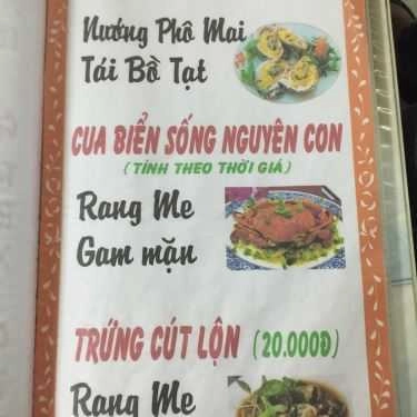 Thực đơn- Quán Ăn Quán Ốc Kim Liên
