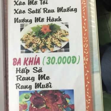 Thực đơn- Quán Ăn Quán Ốc Kim Liên