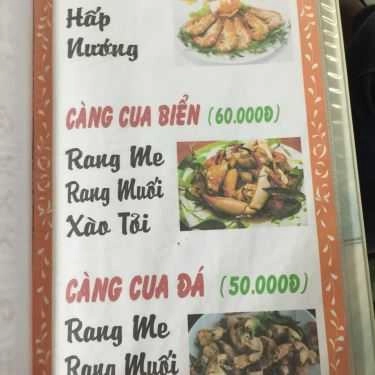 Thực đơn- Quán Ăn Quán Ốc Kim Liên